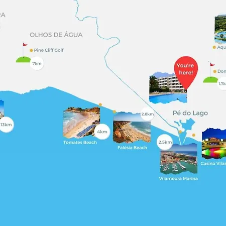 Pé Do 1 Bedroom With Pool Apartment Quarteira